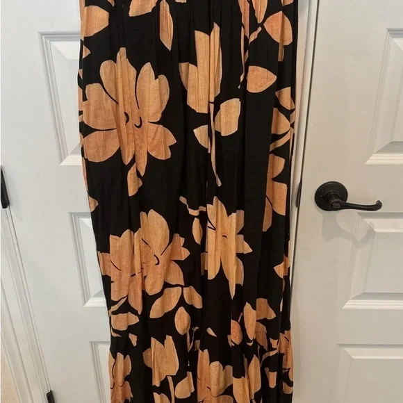 Maeve by Anthropology Floral Black and Pink Maxi Dress - Picture 7 of 7